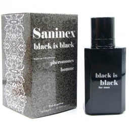 SANINEX BLACK IS BLACK PERFUME CON FEROMONAS HOMBRE