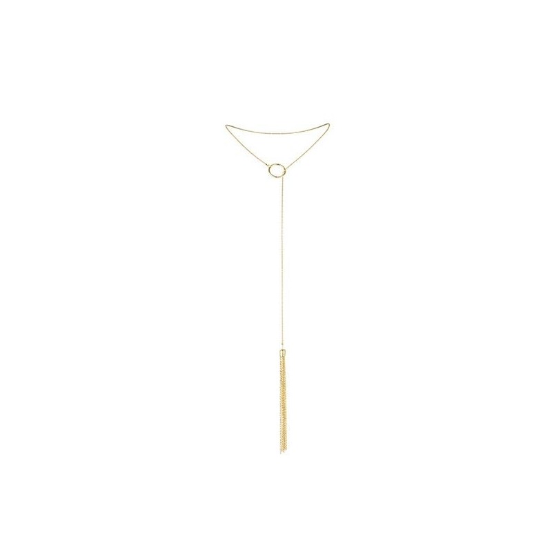 MAGNIFIQUE COLLAR METaLICO CON FLECOS DORADO