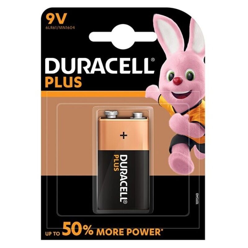 DURACELL PLUS POWER PILA ALCALINA 9V LR61 BLISTER1