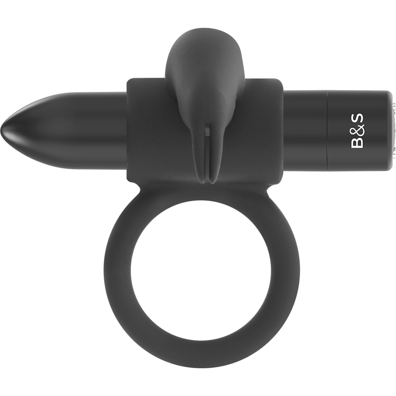 BLACKSILVER BURTON ANILLO RECARGABLE 10 MODOS VIBRACION NEGRO