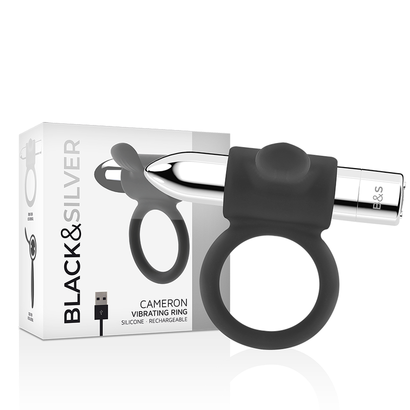 BLACKSILVER CAMERON ANILLO RECARGABLE 10V SILVER