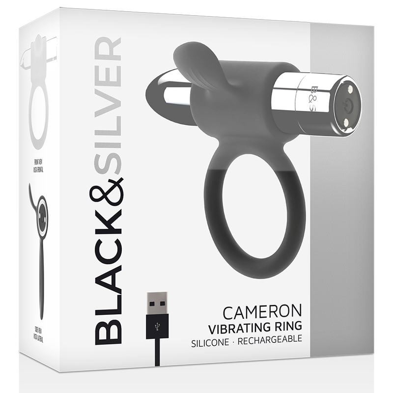 BLACKSILVER CAMERON ANILLO RECARGABLE 10V SILVER