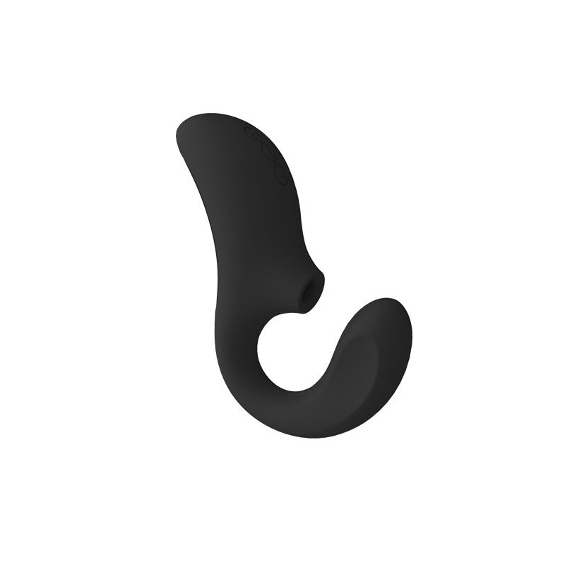 LELO ENIGMA DOBLE ESTIMULACIoN SUCCION MASAJEADOR NEGRO