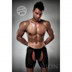 BOXER TANGA 012 EROTIC NEGRO EN RED BY PASSION S M