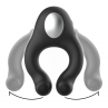 BLACKSILVER ANILLO VIBRADOR SILICONA RECARGABLE NEGRO