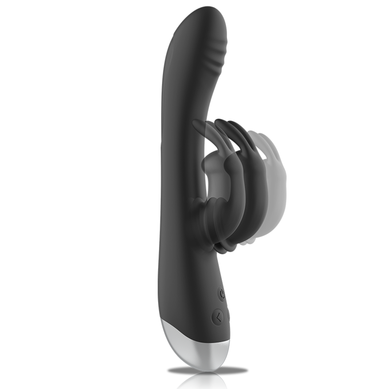 BLACKSILVER ADAM ESTIMULADOR RABBIT SILICONA RECARGABLE NEGRO