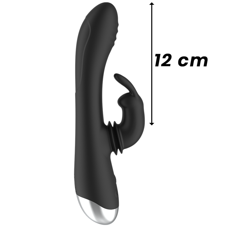 BLACKSILVER ADAM ESTIMULADOR RABBIT SILICONA RECARGABLE NEGRO
