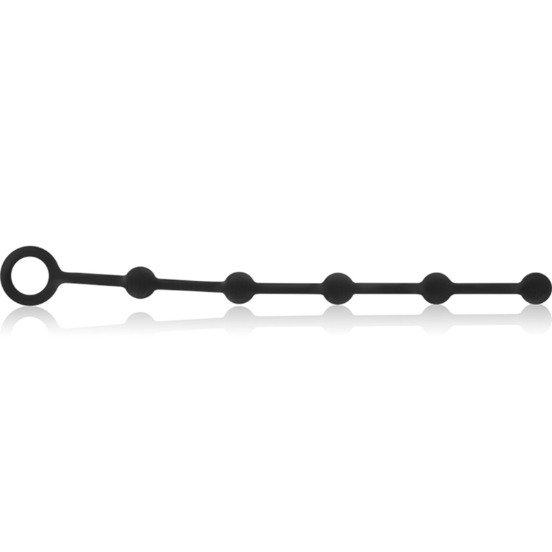 BLACKSILVER KORG CADENA ANAL SILICONA 21 CM