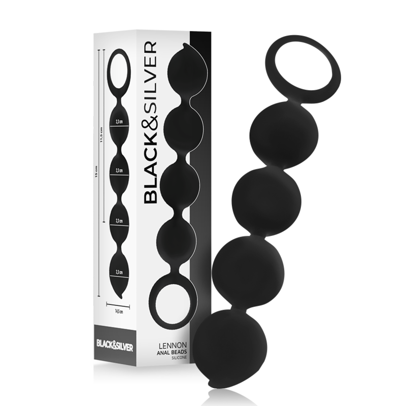 BLACKSILVER LENNON PLUG ANAL CON BOLAS ANALES 15 CM
