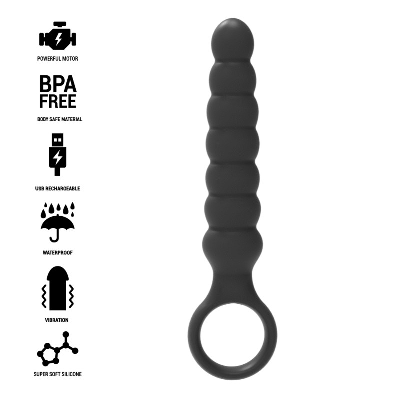 BLACKSILVER BOB POTENTE CADENA ANAL SILICONA