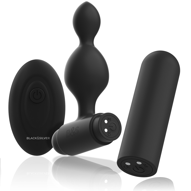 BLACKSILVER TUCKER PEQUENO PLUG ANAL SILICONA CONTROL REMOTO