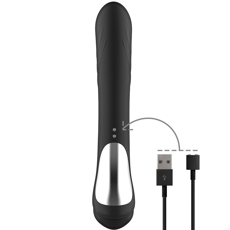 BLACKSILVER JAMIE ESTIMULADOR RABBIT SILICONA RECARGABLE NEGRO