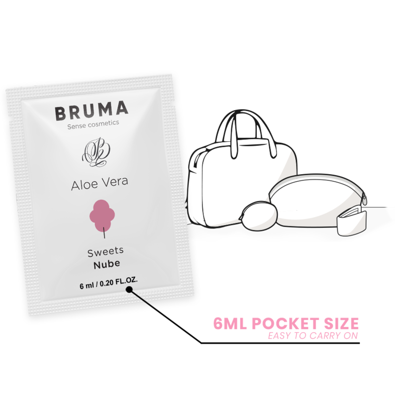 BRUMA GEL DESLIZANTE CON ALOE VERA SABOR A NUBE 6 ML
