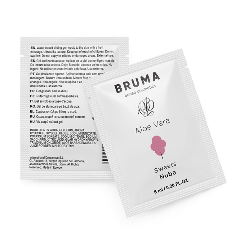 BRUMA GEL DESLIZANTE CON ALOE VERA SABOR A NUBE 6 ML