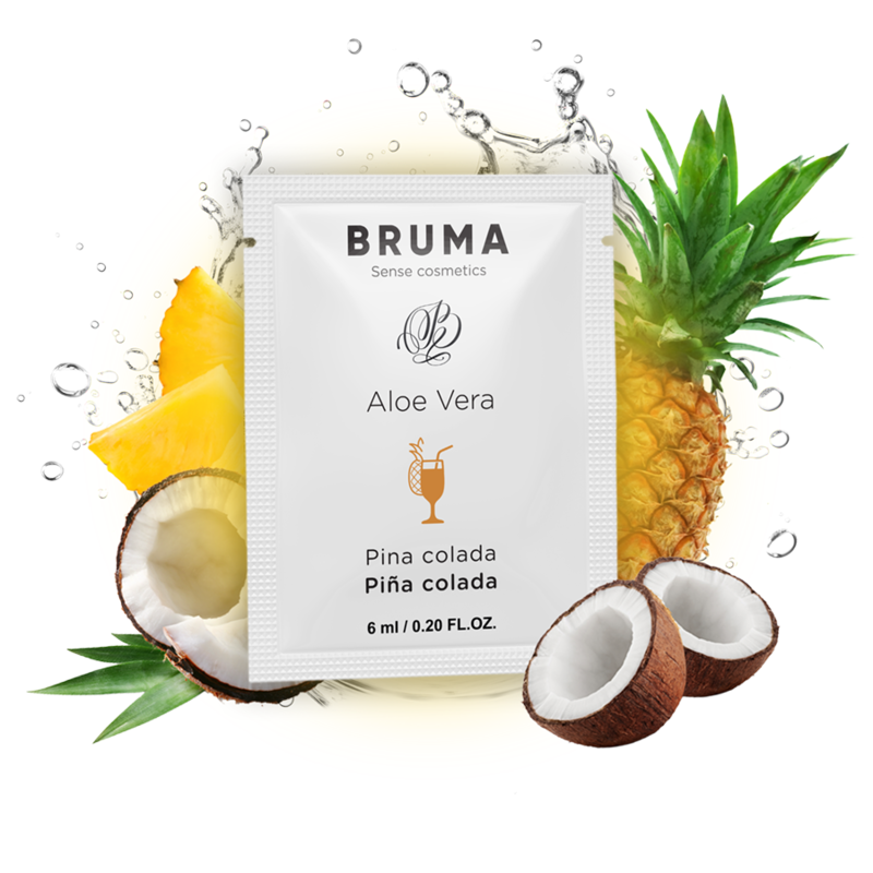 BRUMA GEL DESLIZANTE CON ALOE VERA SABOR A PINA COLADA 6 ML