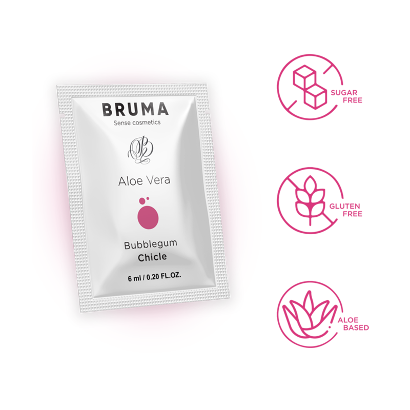 BRUMA GEL DESLIZANTE CON ALOE VERA SABOR A CHICLE 6 ML