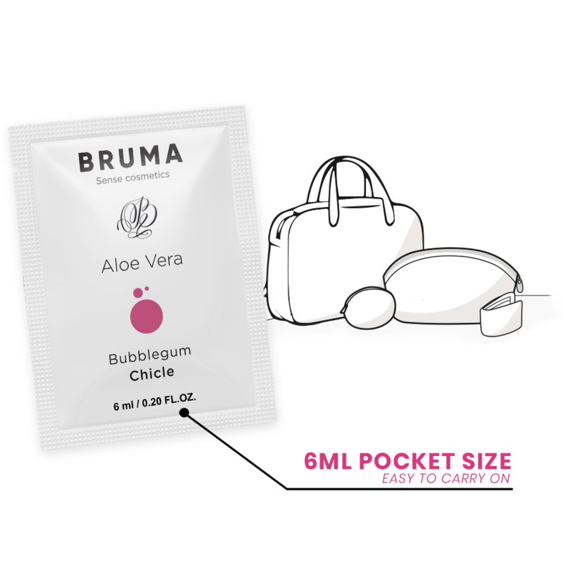 BRUMA GEL DESLIZANTE CON ALOE VERA SABOR A CHICLE 6 ML