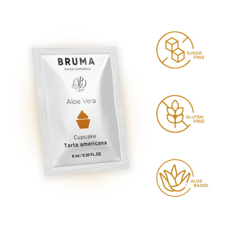 BRUMA GEL DESLIZANTE CON ALOE VERA SABOR A TARTA AMERICANA 6 ML