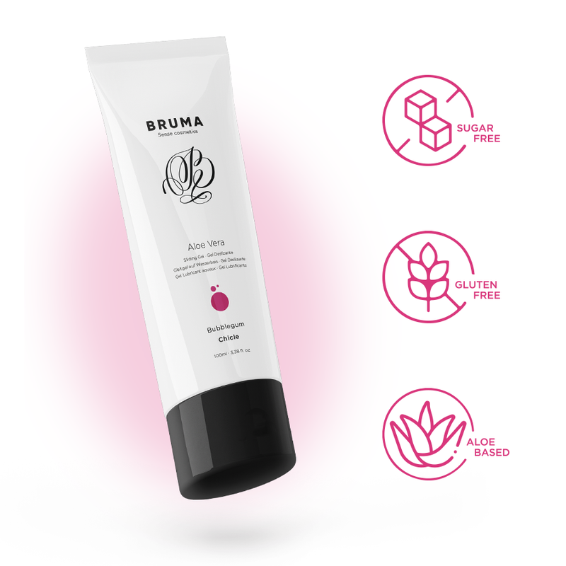 BRUMA GEL DESLIZANTE CON ALOE VERA SABOR A CHICLE 100 ML