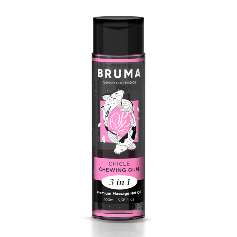 BRUMA ACEITE DE MASAJE PREMIUM EFECTO CALOR SABOR CHICLE 3 EN 1