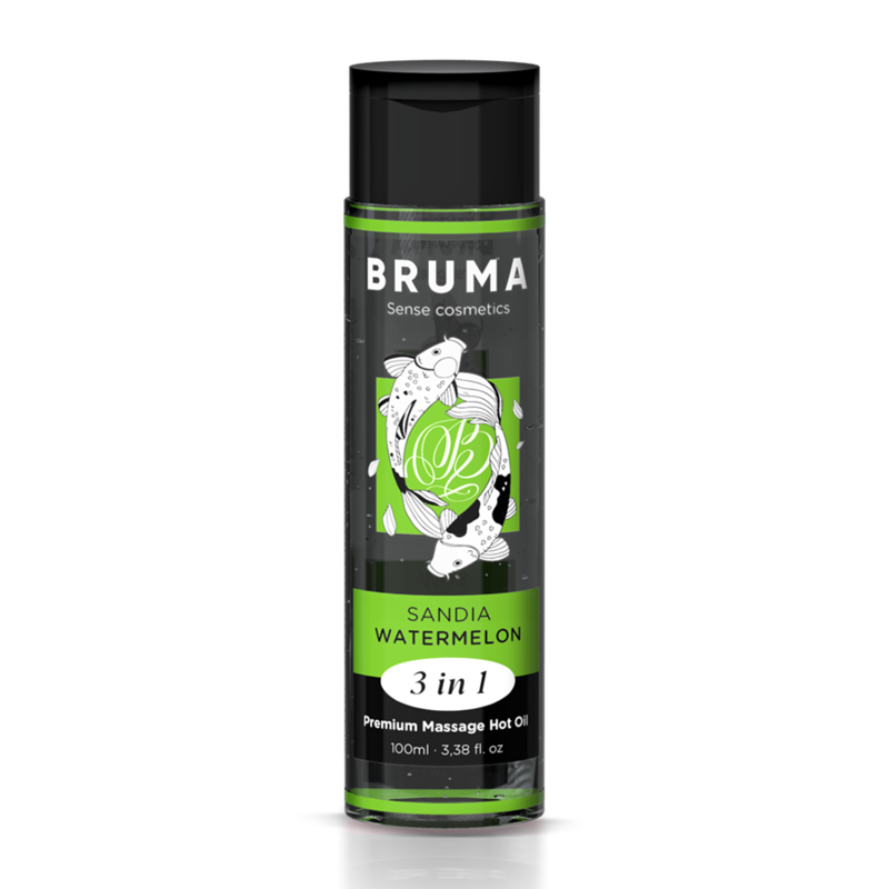 BRUMA ACEITE DE MASAJE PREMIUM EFECTO CALOR SABOR SANDiA 3 EN 1