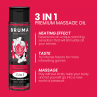 BRUMA ACEITE DE MASAJE PREMIUM EFECTO CALOR SABOR FRESA 3 EN 1