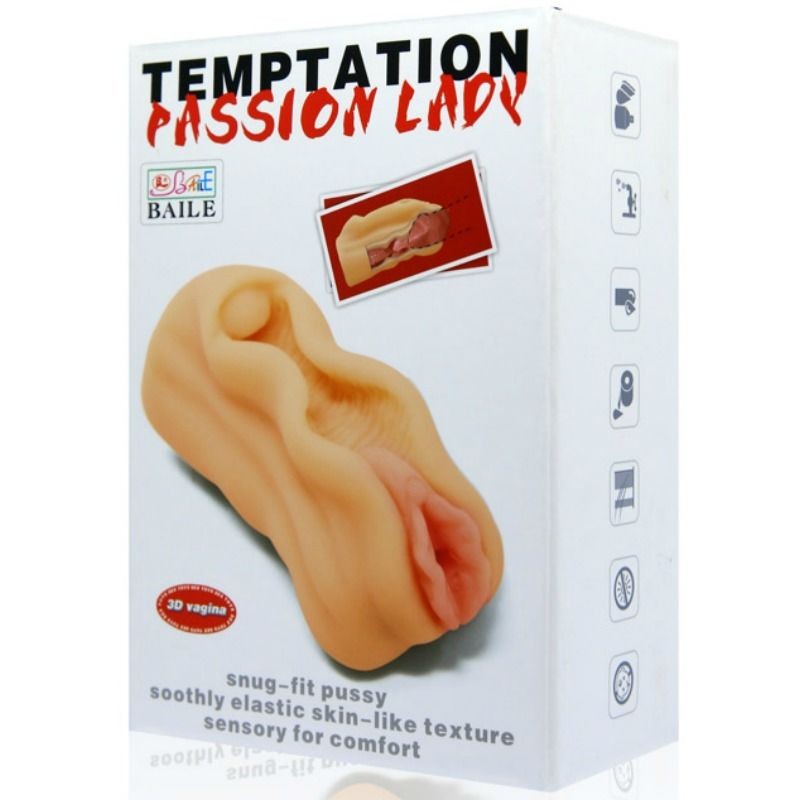 BAILE MINI MASTURBADOR MASCULINO DISENO LABIOS VAGINA
