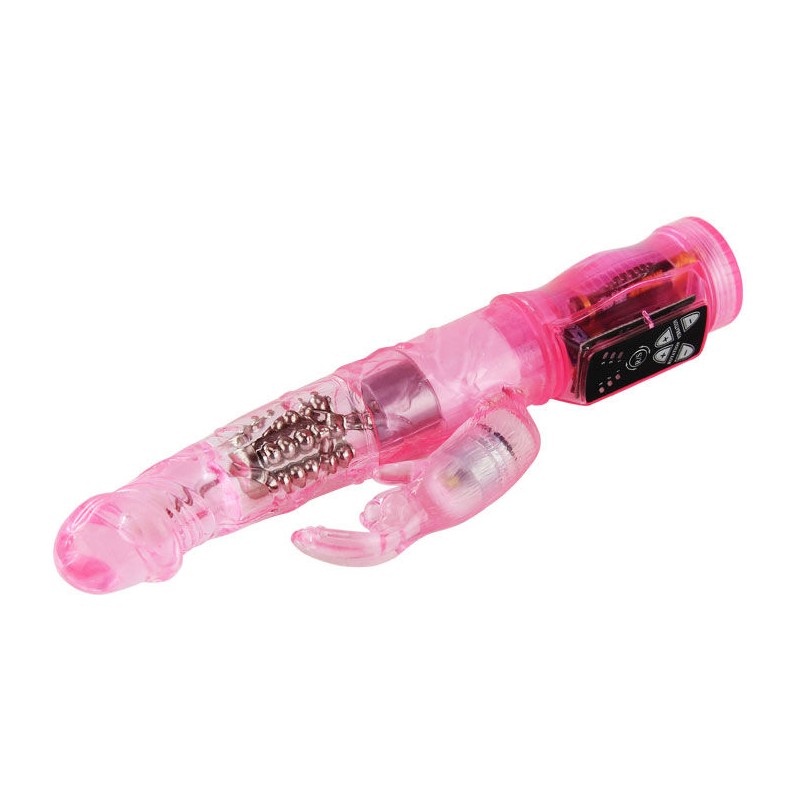 BAILE MINI ROTADOR RABBIT ROSA SUPERESTIMULADOR