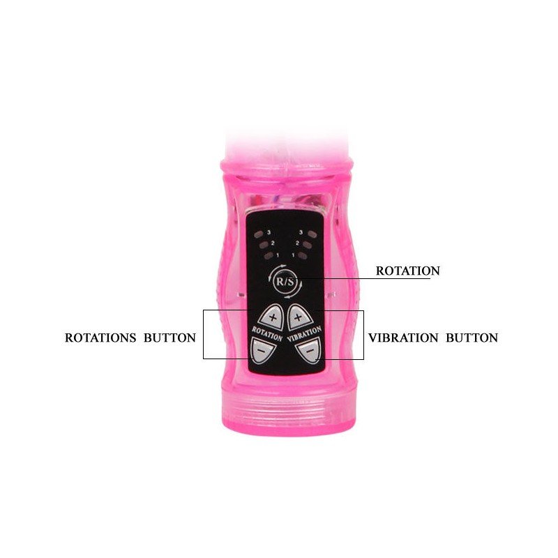 BAILE MINI ROTADOR RABBIT ROSA SUPERESTIMULADOR