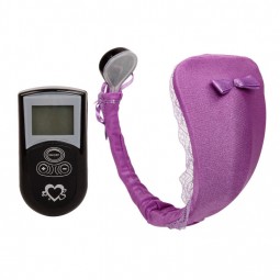 BAILE TANGA CON VIBRADOR CON CONTROL REMOTO LILA