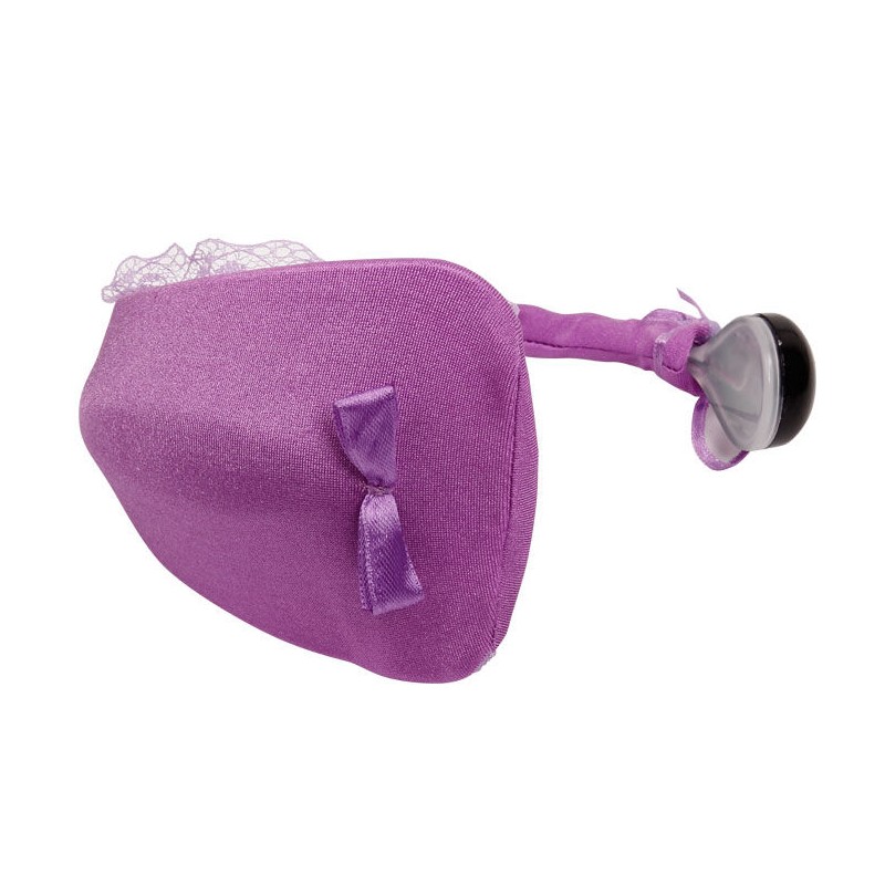 BAILE TANGA CON VIBRADOR CON CONTROL REMOTO LILA