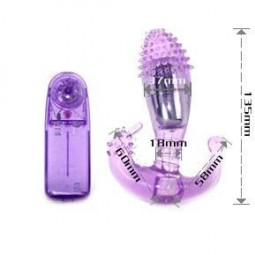 BAILE ESTIMULADOR LILA VAGINAL Y ANAL CON VIBRACION