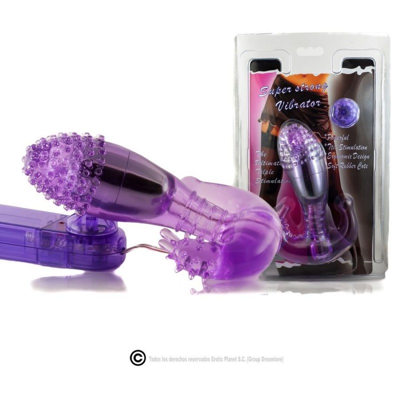 BAILE ESTIMULADOR LILA VAGINAL Y ANAL CON VIBRACION