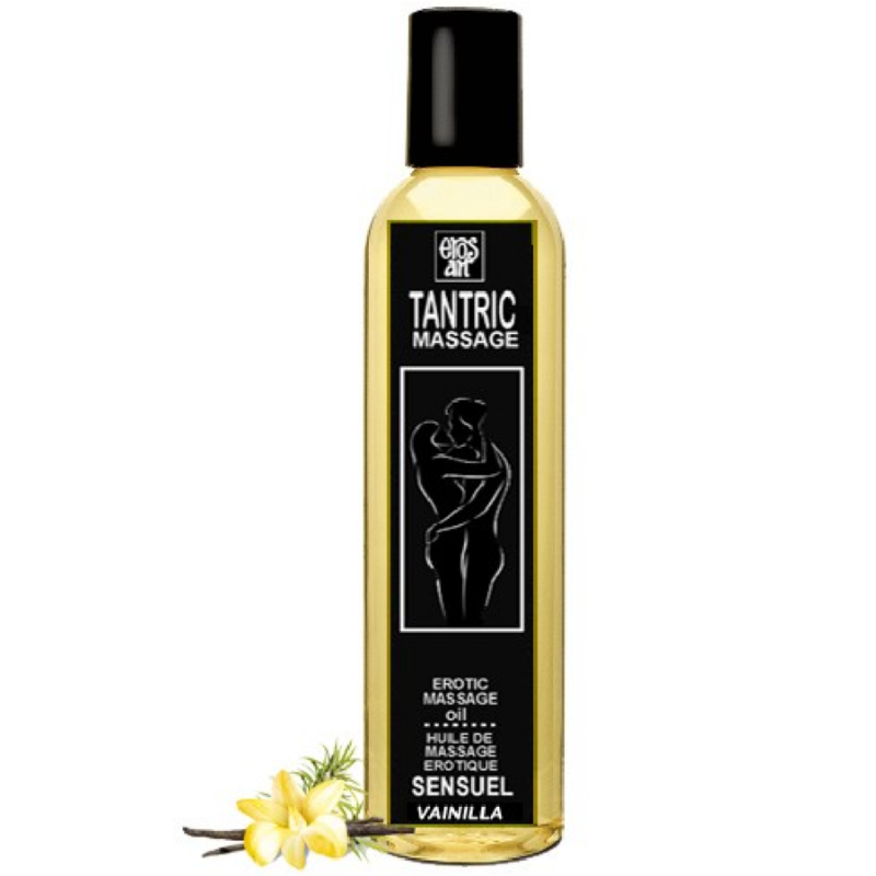 EROS ART ACEITE MASAJE TANTRICO NATURAL Y AFRODISiACO VAINILLA 100 ML