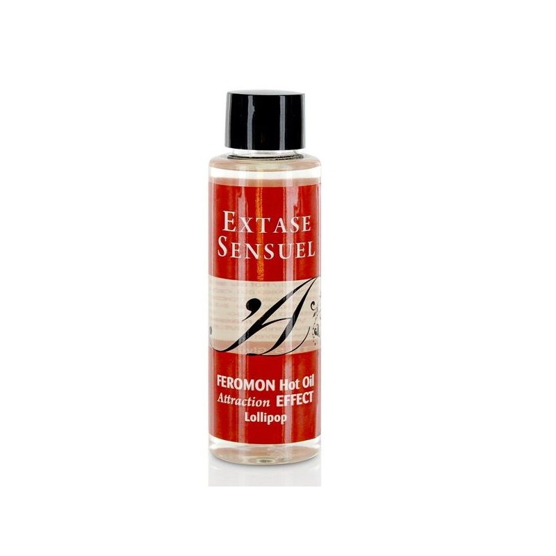 EXTASE SENSUAL ACEITE MASAJE EFECTO CALOR CON FEROMONAS PIRULET 100 ML