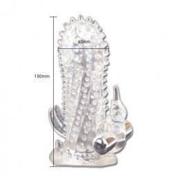 BAILE BRAVE MAN EXTENSION PENE VIBRADOR RABBIT