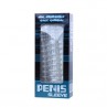BAILE FUNDA PARA PENE CON PUNTOS ESTIMULANTES MORADO 14 CM