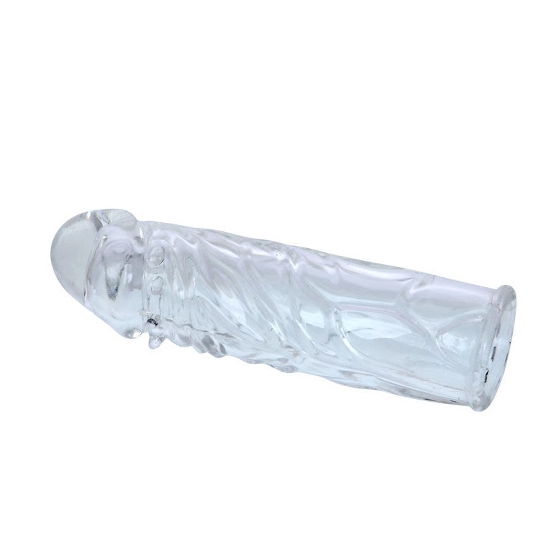 BAILE FUNDA TRANSPARENTE PARA EL PENE EN SILICONA 13 CM
