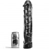 ALL BLACK DILDO GIGANTE FISTING SUAVE 32 CM
