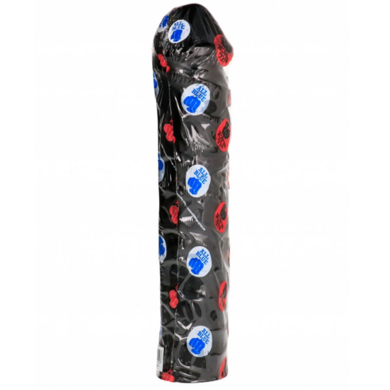 ALL BLACK DILDO GIGANTE FISTING SUAVE 32 CM