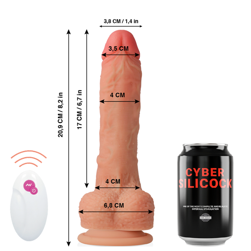 CYBER SILICOCK REALISTICO CONTROL REMOTO MR RICK 209 CM O 4 CM