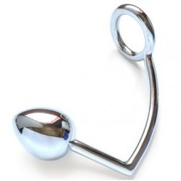 METAL HARD ANILLO CON GANCHO ANAL 45MM