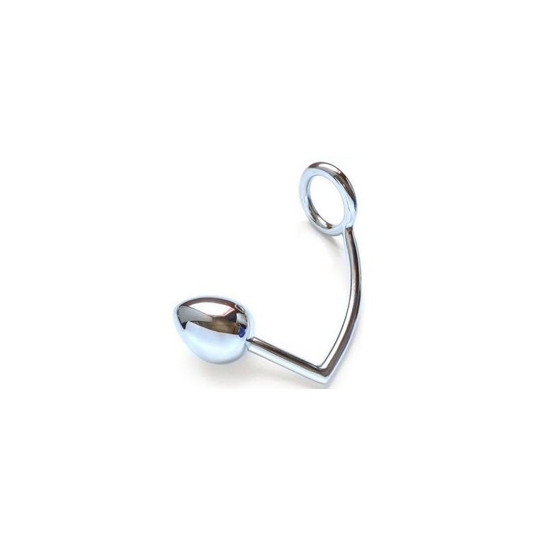 METAL HARD ANILLO CON GANCHO ANAL 50MM