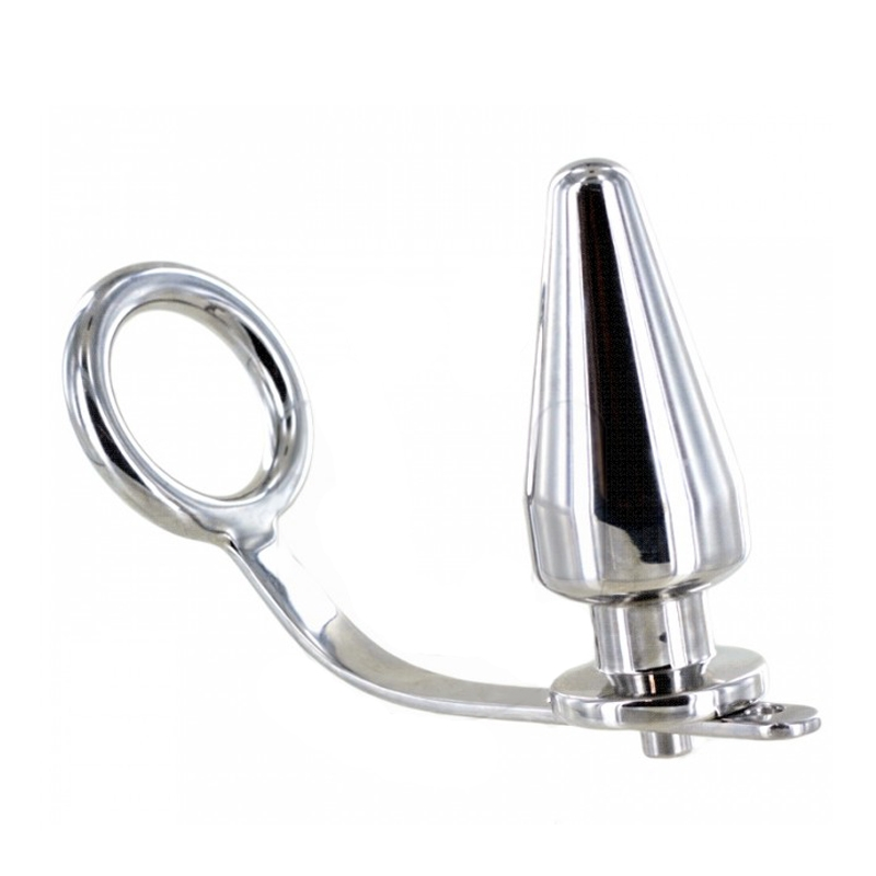 METAL HARD ANILLO ACERO CON PLUG ANAL 45 X 50MM