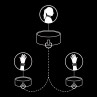 FETISH SUBMISSIVE COLLAR Y ESPOSAS CUERO VEGANO CON FORRO DE NOPRENO