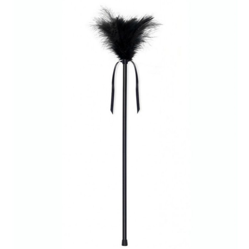 SECRETPLAY PLUMERO PLUMAS NEGRO 40 CM