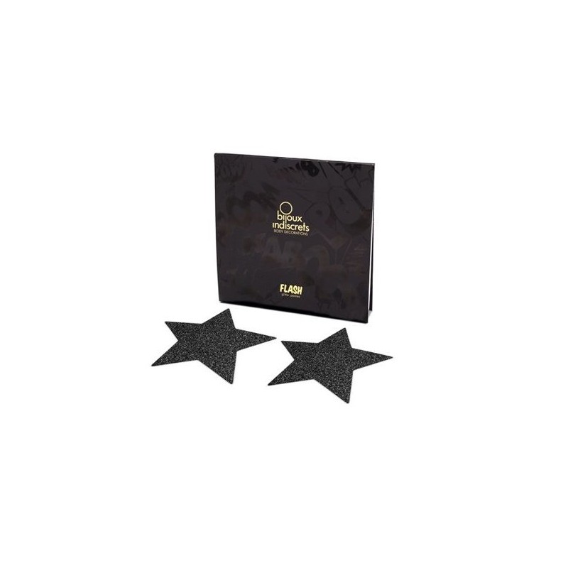 BIJOUX INDISCRETS PEZONERAS FLASH ESTRELLA NEGRO