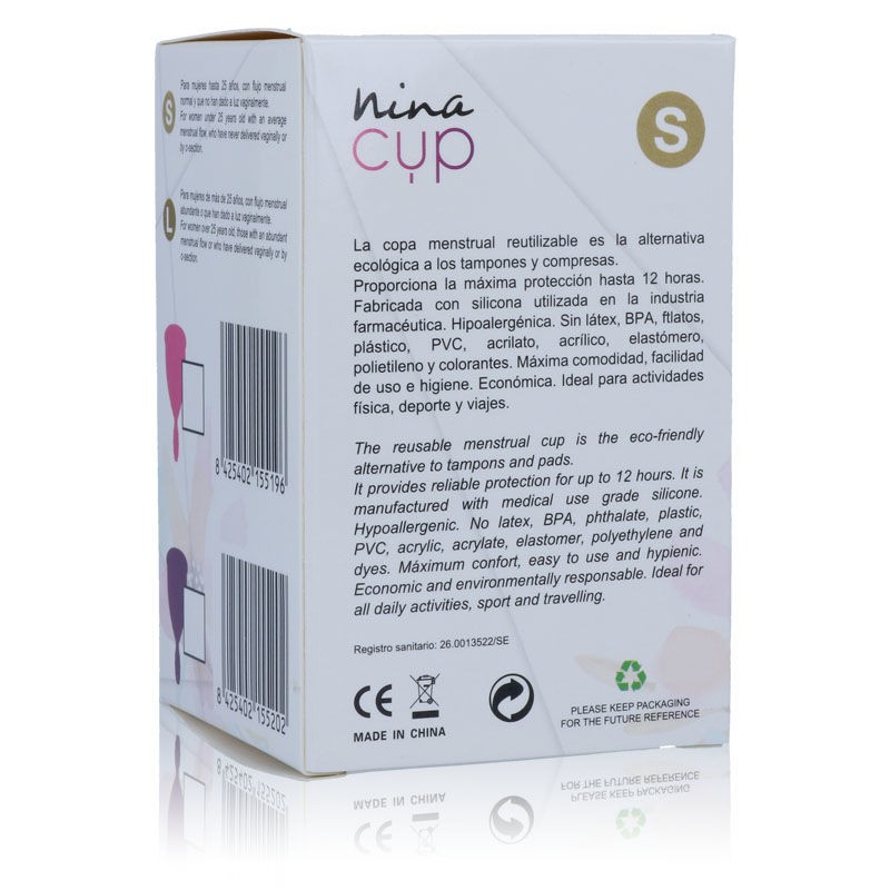 NINA KIKi COPA MENSTRUAL TALLA S ROSA
