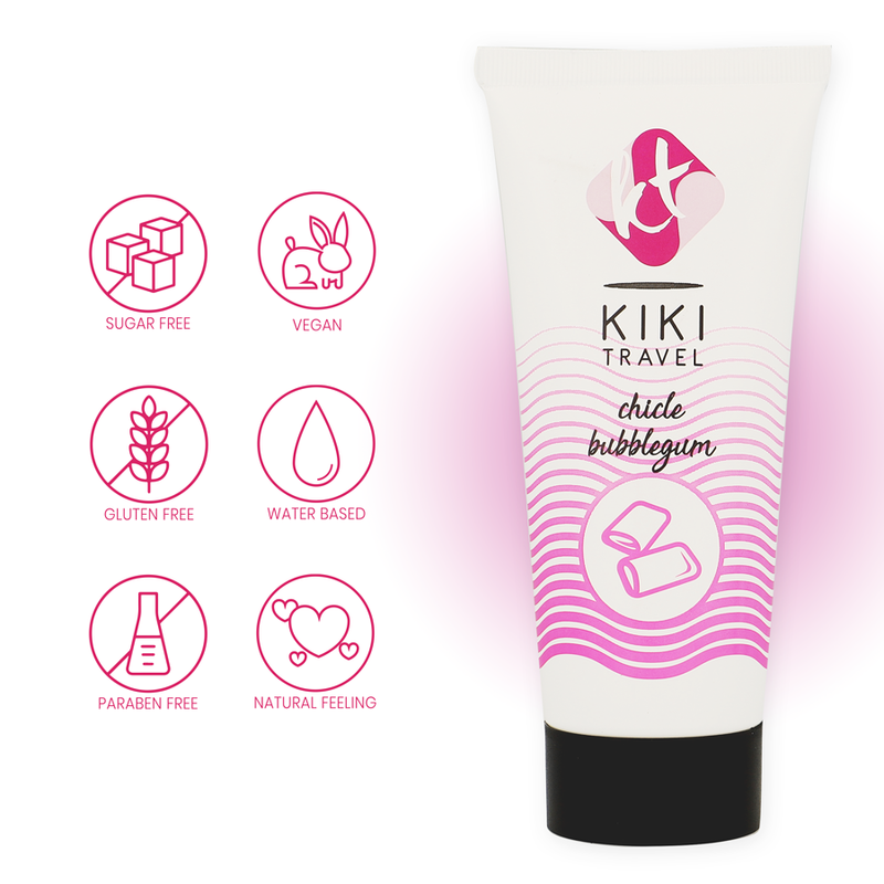 KIKi TRAVEL LUBRICANTE SABOR A CHICLE 50 ML