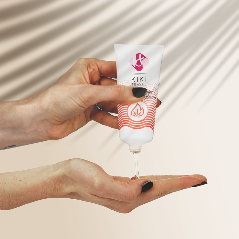 KIKi TRAVEL GEL DESLIZANTE SABOR A CANNABIS EFECTO CALOR INTENSO 50 ML